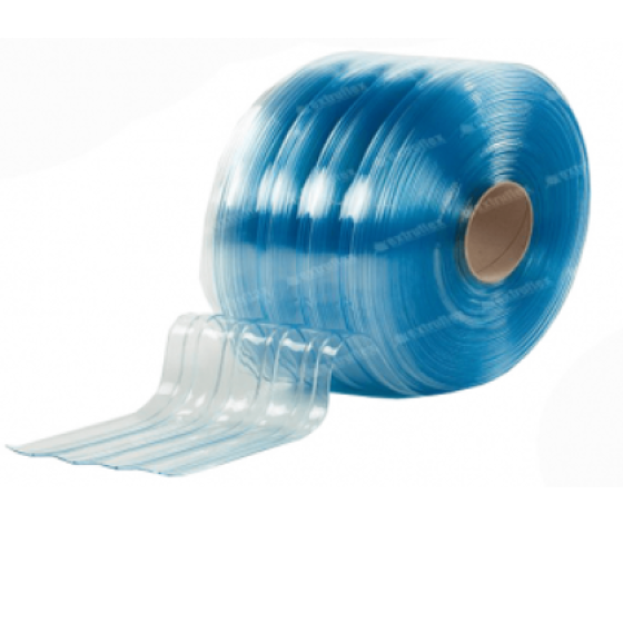Màn nhựa PVC màu xanh trong REF106 - R2002 (có gân)
