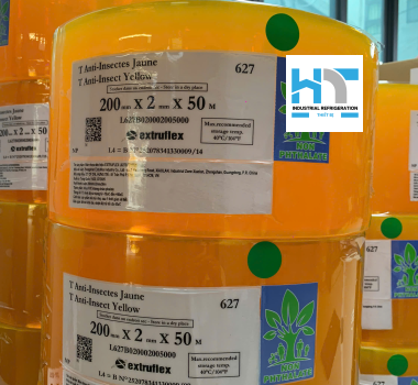 Màn nhựa PVC màu vàng REF627 - 3002 (loại trơn)